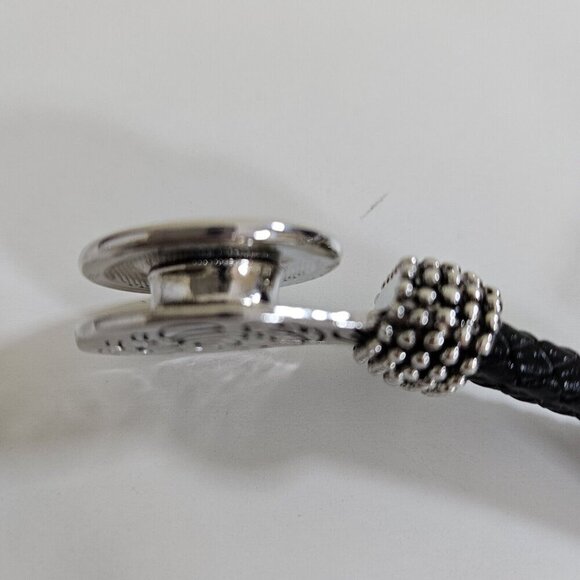 Copper Reflections Timber Wolf Bracelet Copper Metal Leather Native Art Unique - Picture 10 of 13